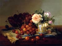 Still Life with Roses and Cherries