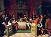 Molière Dining with Louis XIV