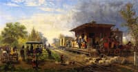 Station on the Morris and Essex Railroad