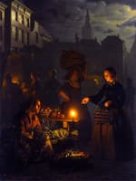 A Moonlit Vegetable Market