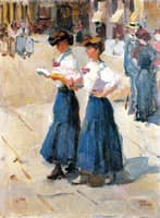 Midinettes on the Place Vendome, Paris