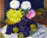 Dahlias and Grapes