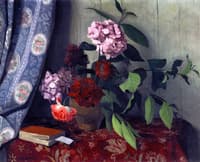 Hydrangea and Poppies