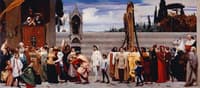 Cimabue's Celebrated Madonna is Carried in Procession Through the Streets of Florence