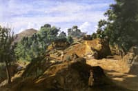 A Chestnut Wood among the Rocks