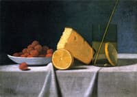Cake, Lemon, Strawberries and Glass