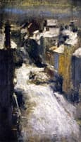 Rue de Flandre in the Snow
