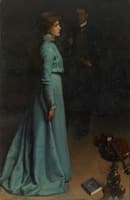 The lady in blue