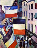 Street Decked with Flags