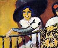Woman at the Balustrade