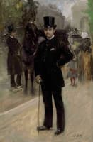 Portrait of a Gentleman on a Parisian Boulevard