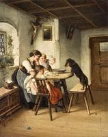 Feeding dog