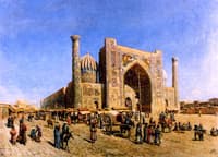 The Sher-Dor Mosque in Samarkand