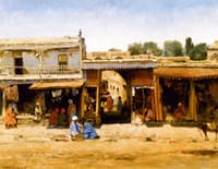 Oriental Market Scene