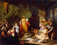 Ivan III Tears up the Khan's Charter (study)