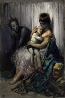 La famille du saltimbanque, l’enfant blessé