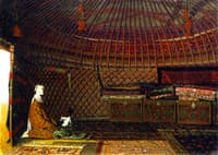 Inside the Tent of a Rich Kirghiz