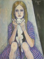 Girl with Cat