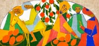 Conversation beneath the Pomegranate Tree