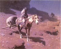 Sioux Family Escaping from Wounded Knee