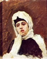 A Black Bearded Strelets' Wife (study)
