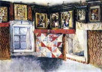 An Iconed Corner in a Peasant House