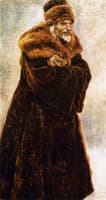 Figure of a Grinning Priest (study)