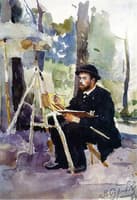 I. Ostroukov at the Easel