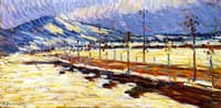 Road in Füssen - Snowy Landscape