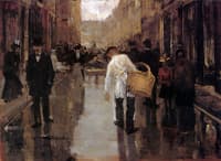 Butchers Boy In Street Den Haag