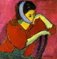 Woman with Head Bandage