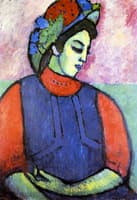 Girl in Grey Apron