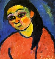 Woman in Red Blouse
