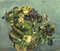 Basket of Pansies