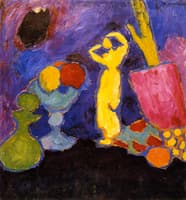 Still LIfe with Yellow Figure