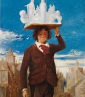 The plaster figure seller