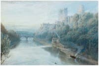 Durham Cathedral at dusk viewed from the River Wear
