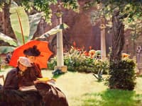 Afternoon in the Cluny Garden, Paris