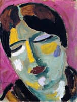 Mystical Head: Dreaming Woman