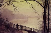 Figure Overlooking Waterloo Lake, Rounday Park, Leeds