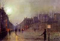 London, View of Heath Street by Night