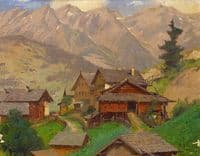 Sketch of Tobadill in Tyrol