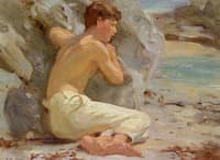 Youth in white trousers