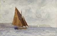 A bawley running up the coast