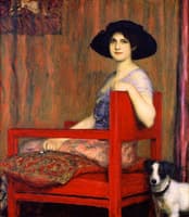 Mary in a Red Chair