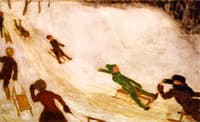 Children Sledding