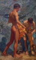 Study of Bathing Boys