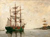 Timber Barque off Pendennis