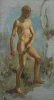 Charlie Throwing the Line (study)