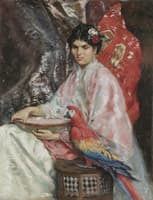 Lady with a Parrot